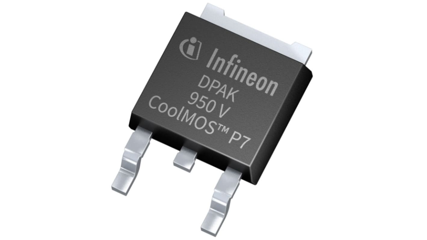 Infineon CoolMOS™ P7 N-Channel MOSFET, 4 A, 950 V, 3-Pin DPAK IPD95R2K0P7ATMA1