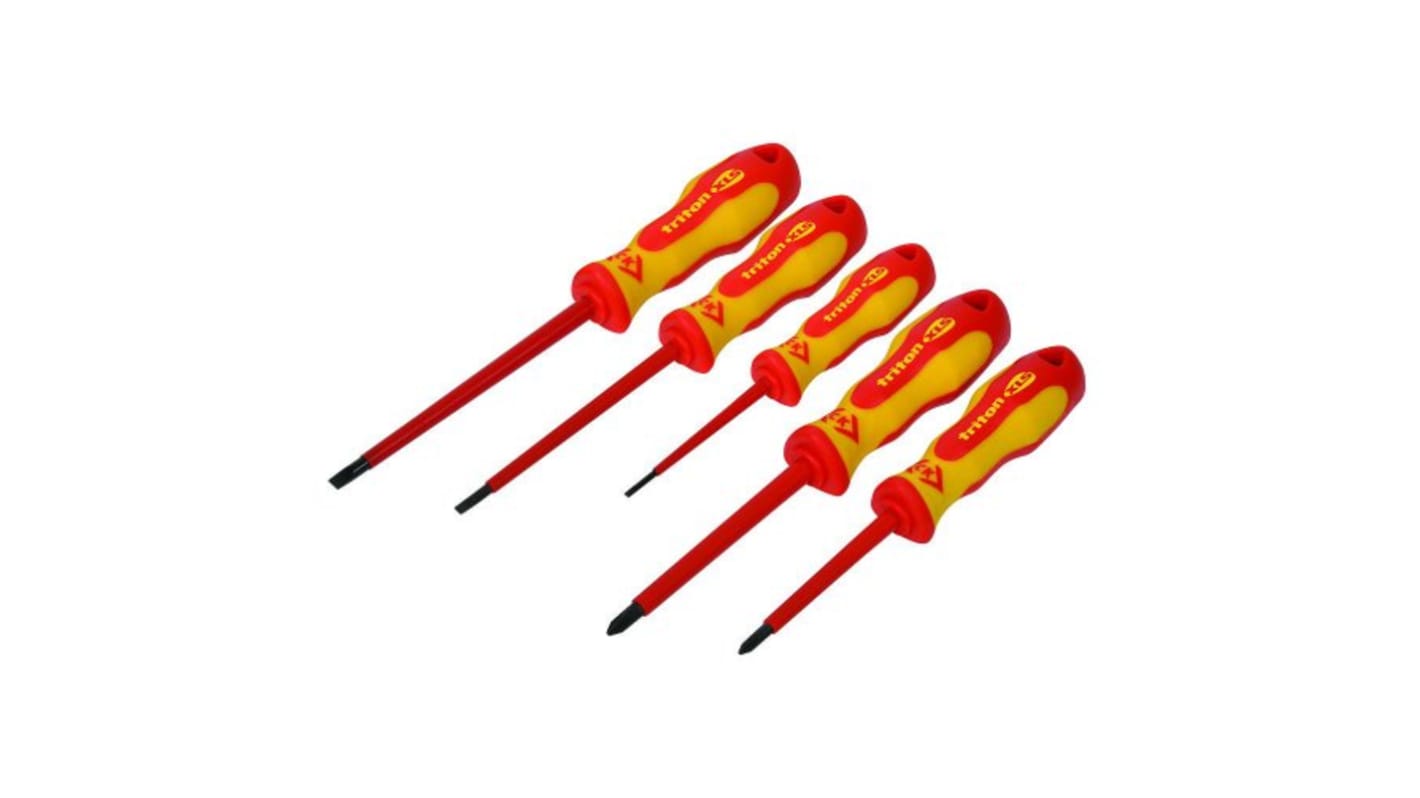 CK Phillips; Slotted Insulated Screwdriver Set, 5-Piece