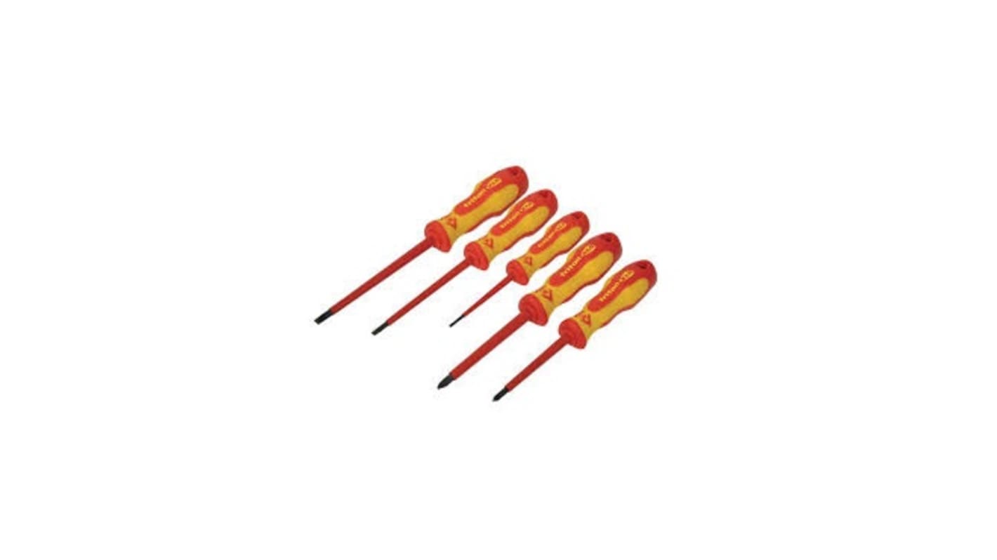 CK Pozidriv; Slotted Insulated Screwdriver Set, 5-Piece