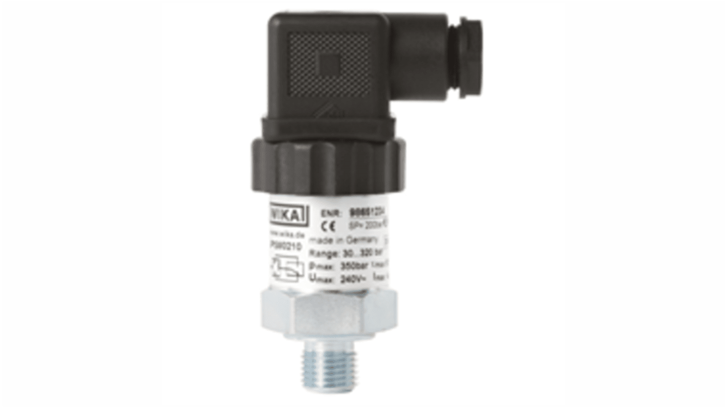 WIKA PSM02 Series Pressure Switch, 0.5bar Min, 8bar Max, SPDT Output, Relative Reading