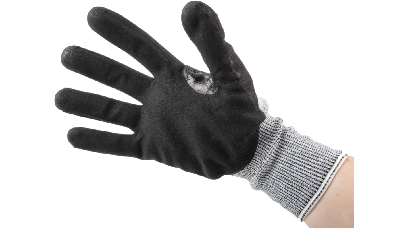 Pro Fit Black/Grey Cut Resistant Gloves, Size 7, Nitrile Foam Coating