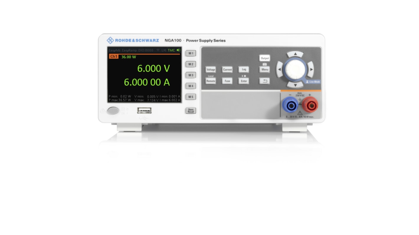 Rohde & Schwarz R&SNGA101 Linear Labornetzgerät 40W, 0 → 35V / 6A