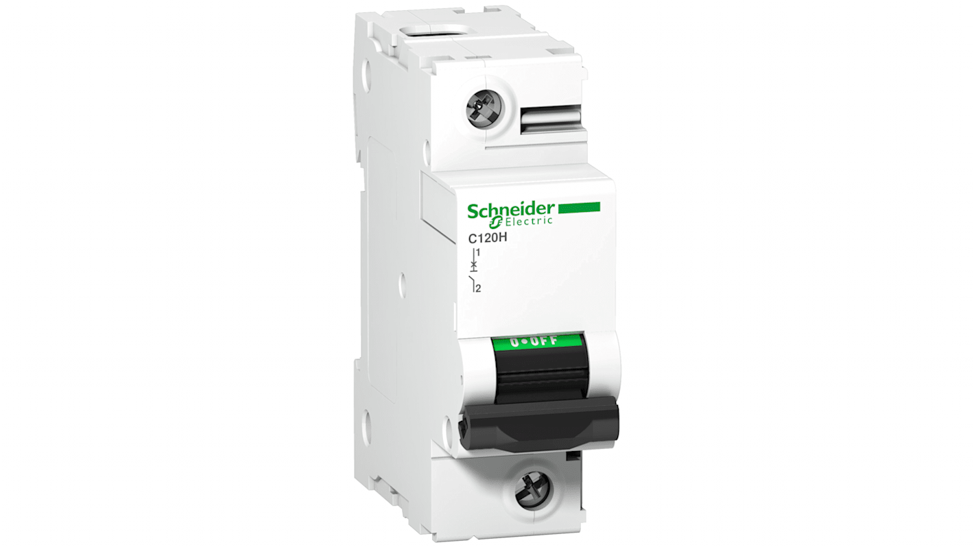 Schneider Electric Acti 9 A9N1 MCB, 1P, 100A Curve C