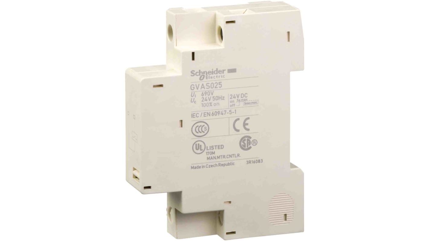 Schneider Electric TeSys Motorschutzeinheit 24 V ac GV2L, GV2LE, GV2ME, GV2P, GV3L.