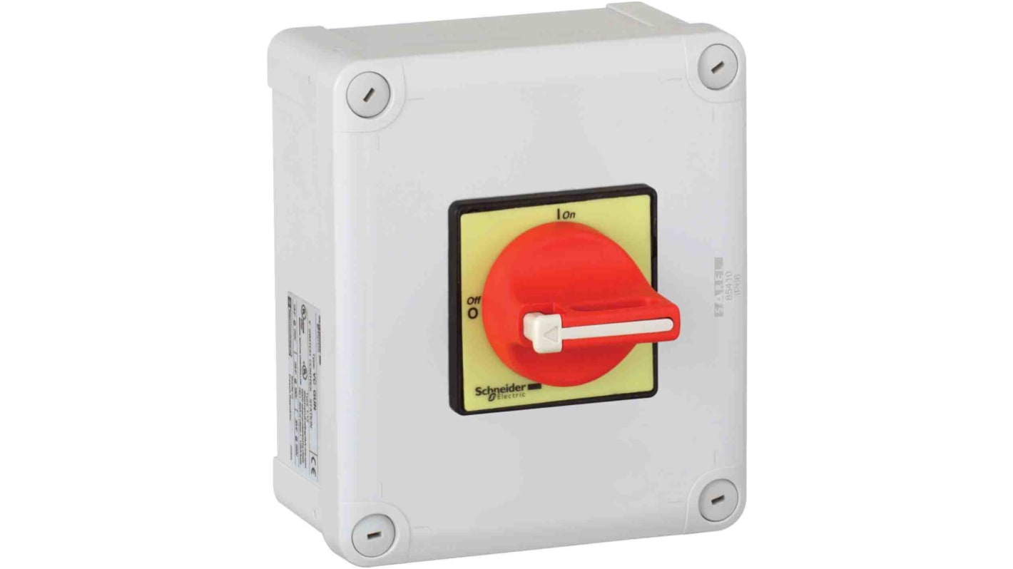 Interruptor seccionador, 3P, Corriente 25A, Potencia 15kW, IP65 VBF1GE TeSys