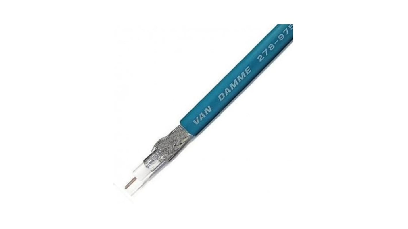 Van Damme, 100m, RG6/U Coaxial, Unterminated75 Ω