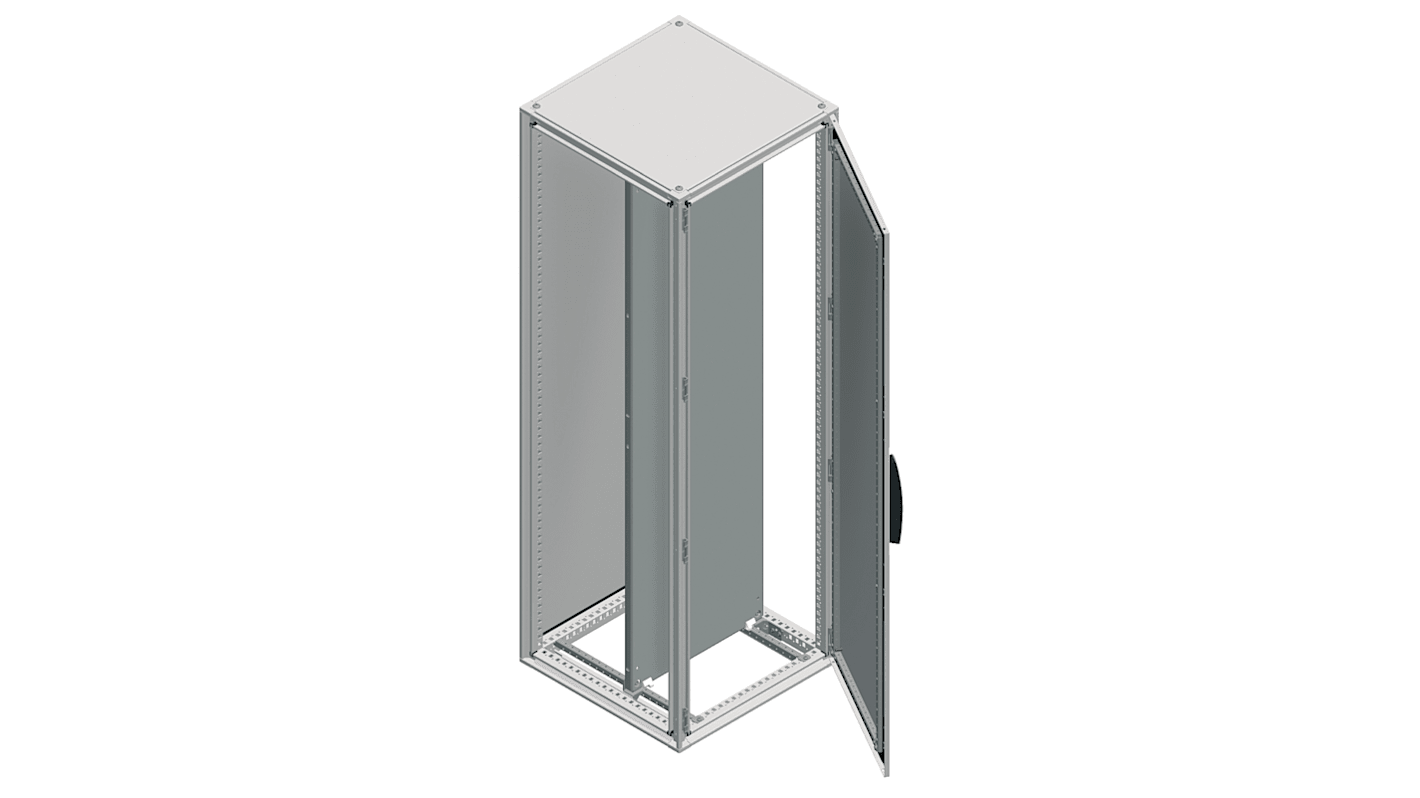 Schneider Electric NSYS Series Sheet Steel Single-Door-Door Floor Standing Enclosure, IP55, 1800 x 800 x 400mm