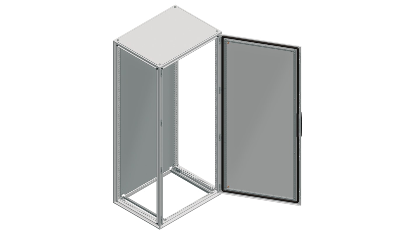Schneider Electric NSYS Series Steel Single-Door-Door Floor Standing Enclosure, Opaque Door, IP55, 2000 x 1000 x 400mm