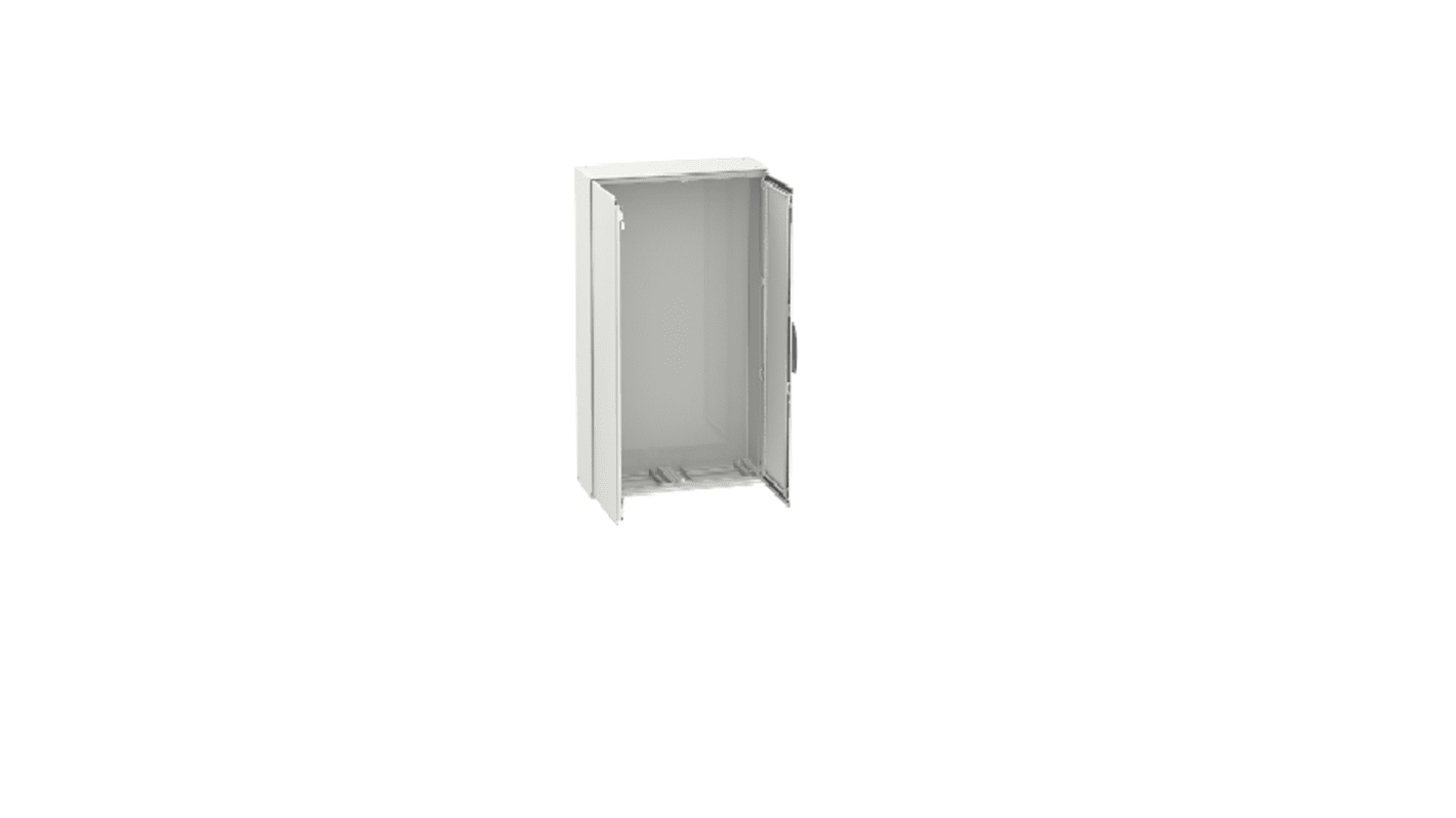 Schneider Electric NSYS Series Sheet Steel Double-Door-Door Floor Standing Enclosure, Opaque Door, IP55, 2000 x 1600 x