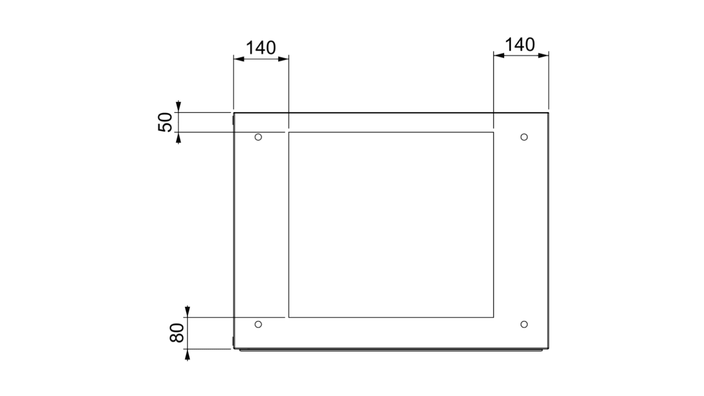 Schneider Electric PanelSeT Accessoires Series Gland Plate, 20mm H, 600mm W for Use with spacial SM