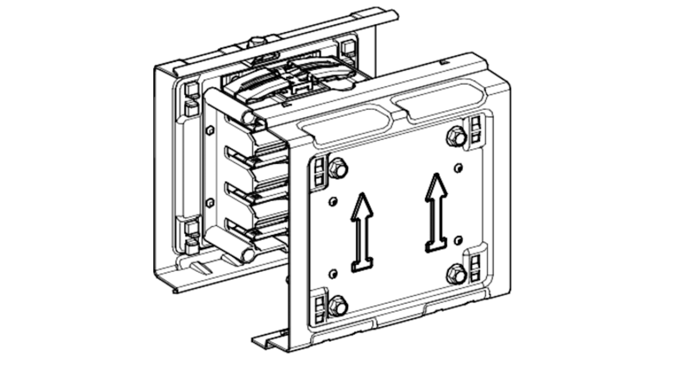 Staffa di giunzione Schneider Electric per KS, 178x165mm