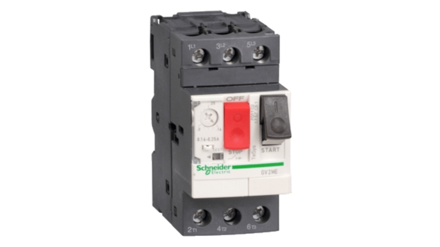 Schneider Electric TeSys GV2ME Motorschutzeinheit, 4 → 6,3 A 690 V 89mm x 44.5mm