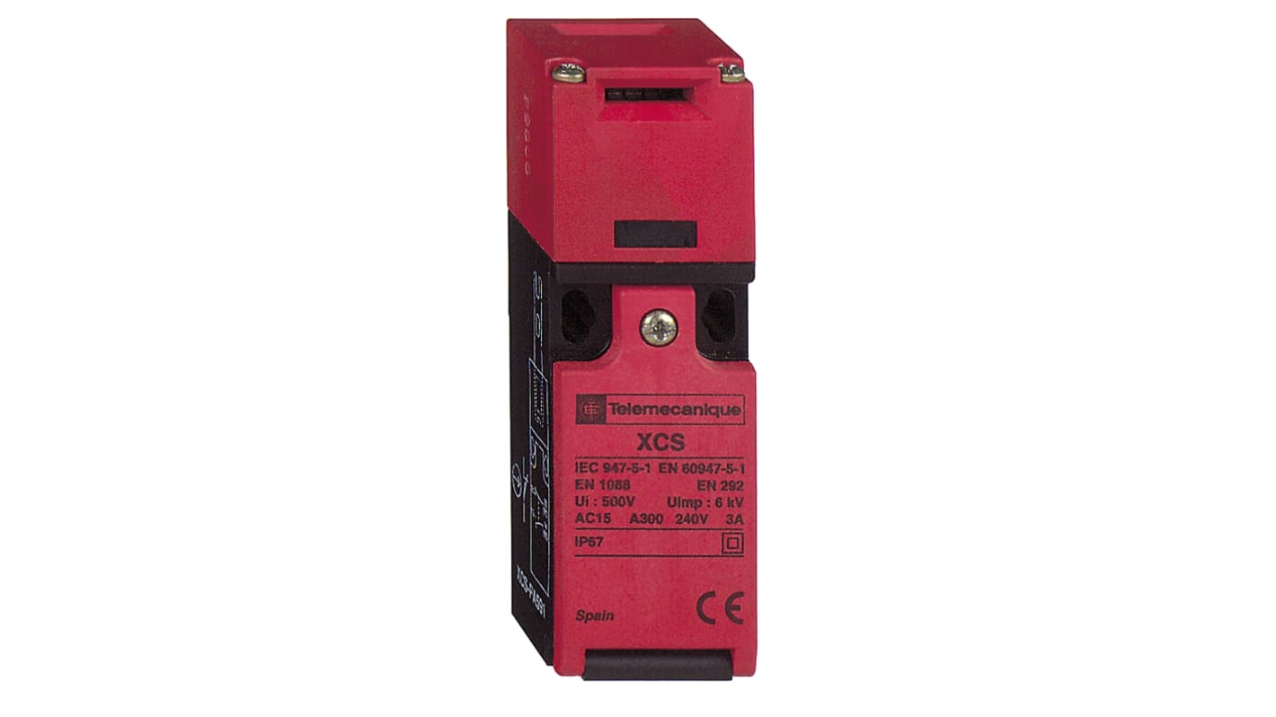 Telemecanique Sensors Preventa Safety Detection Safety Interlock Switch, 2NO/1NC, Keyed, Plastic, Solenoid Lock