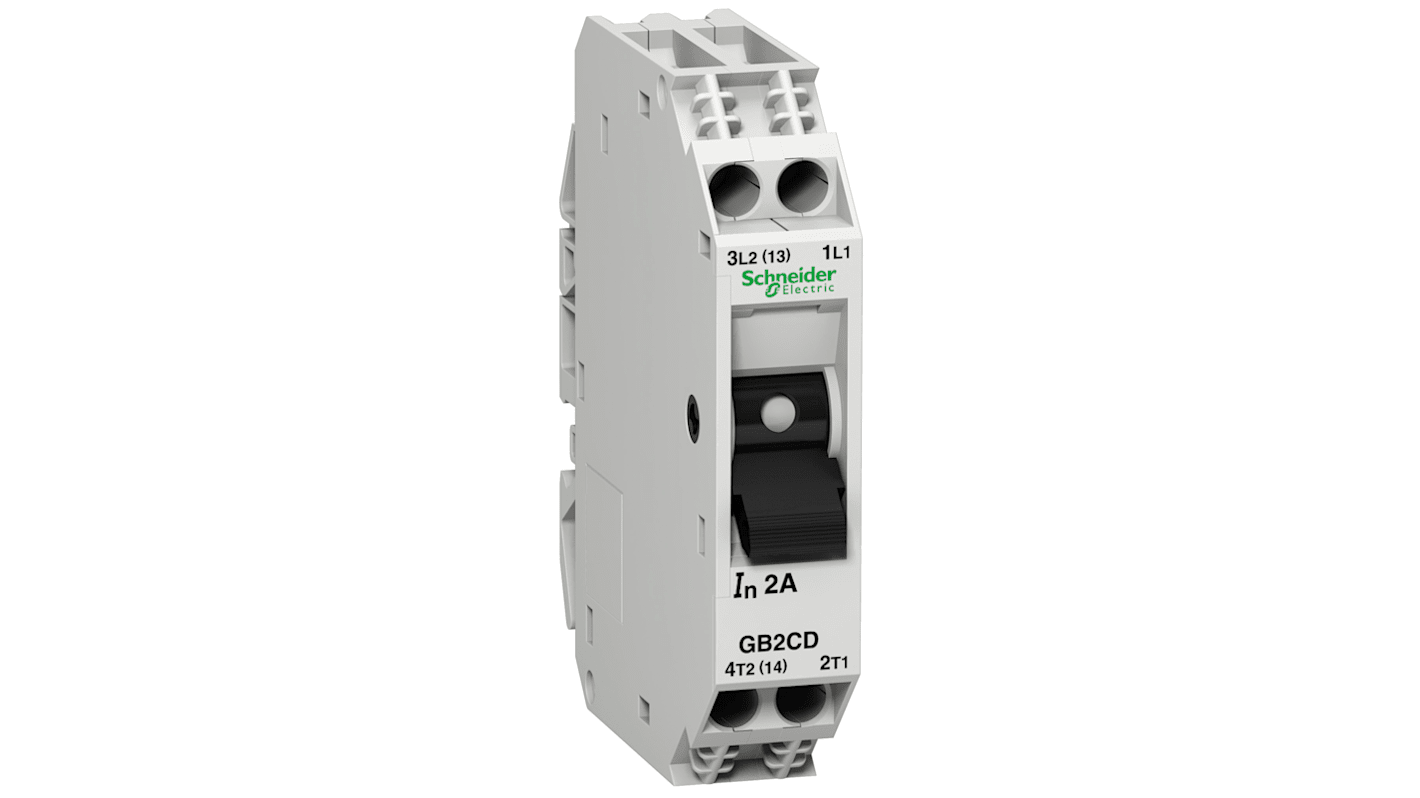 Disjoncteur thermique Schneider Electric GB2, 16A, 2 pôles, 250V