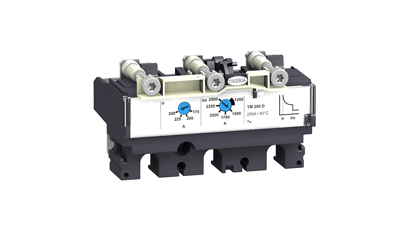 Schneider Electric Kompakt TM-D Geräteschutzschalter für Kompakte Überlastschalter NSX 100/160/250, 690 V ac, 750V dc /