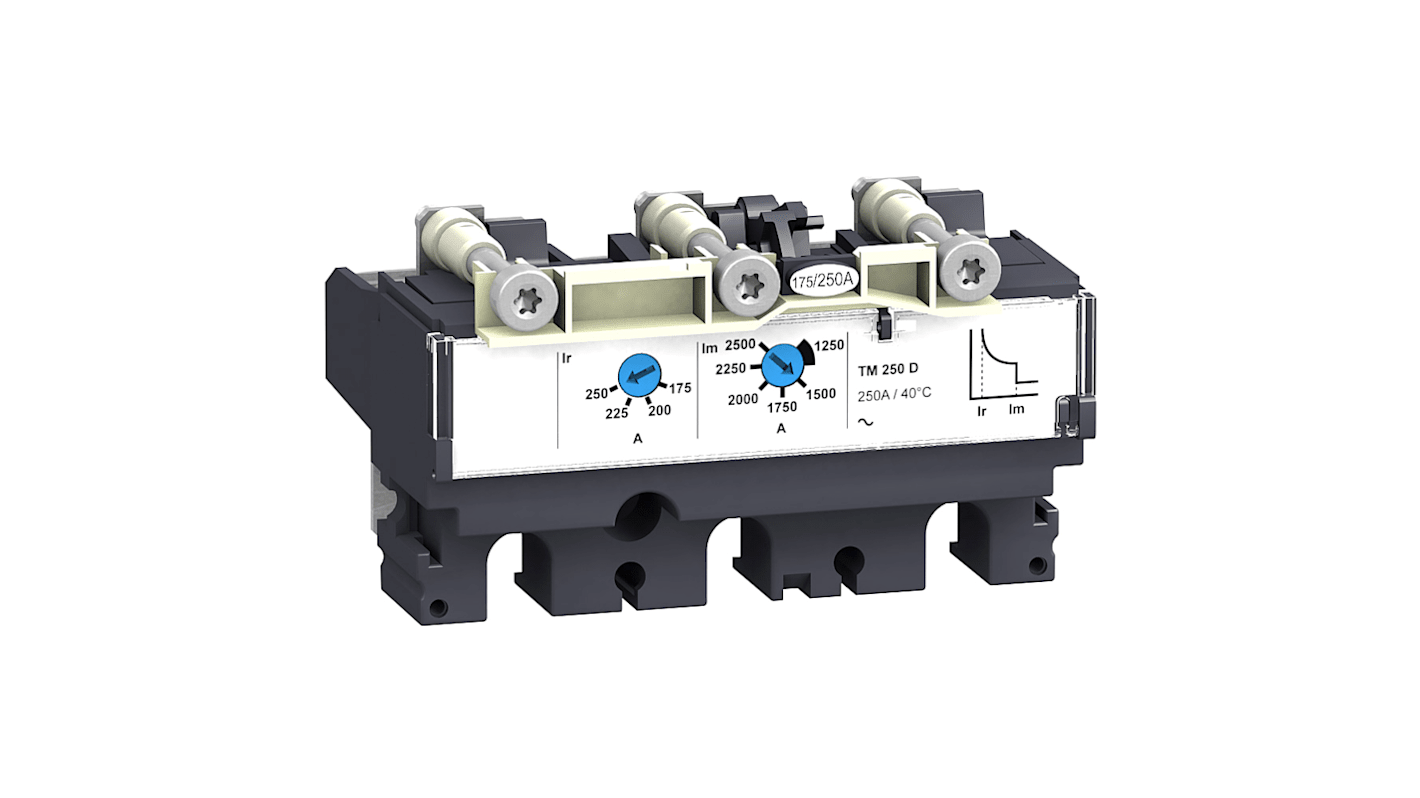 Activación del circuito, para uso con Disyuntores compactos NSX 250, 690V ac, Compacto, TM-D, 200A