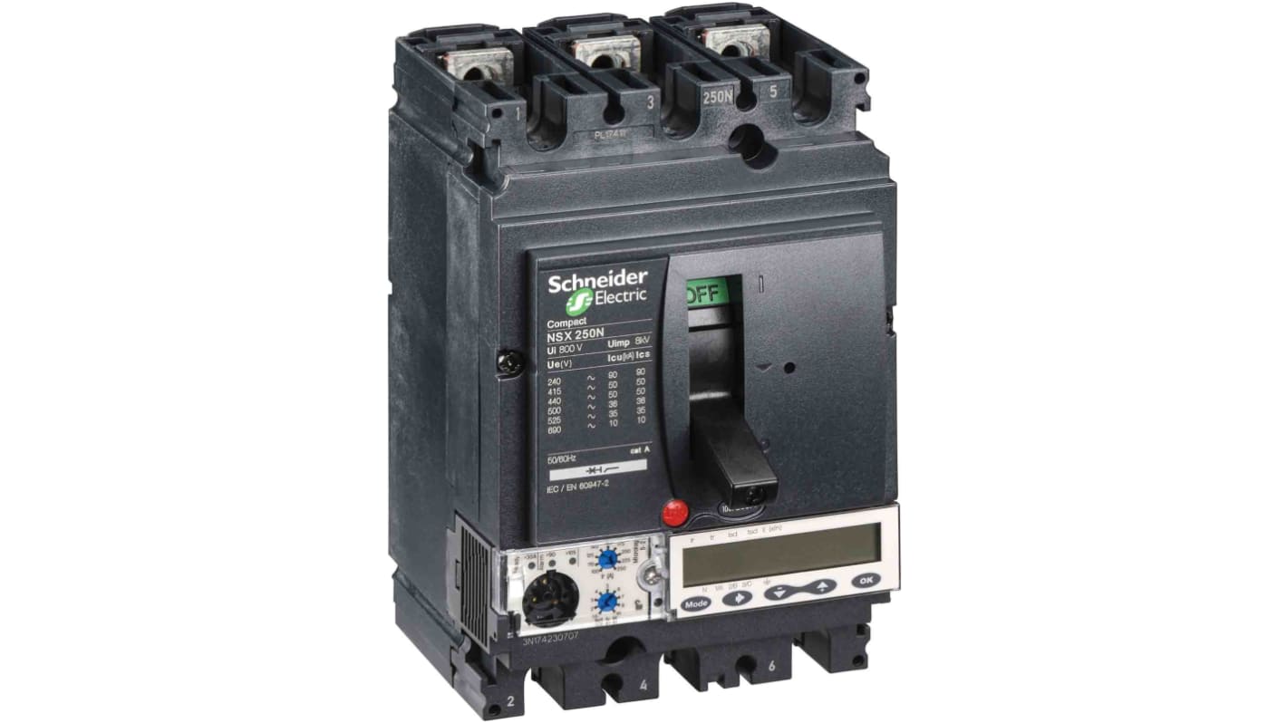 Interruttore magnetotermico scatolato LV431880, 3, 250A, 690V, potere di interruzione 50 kA, Fissa