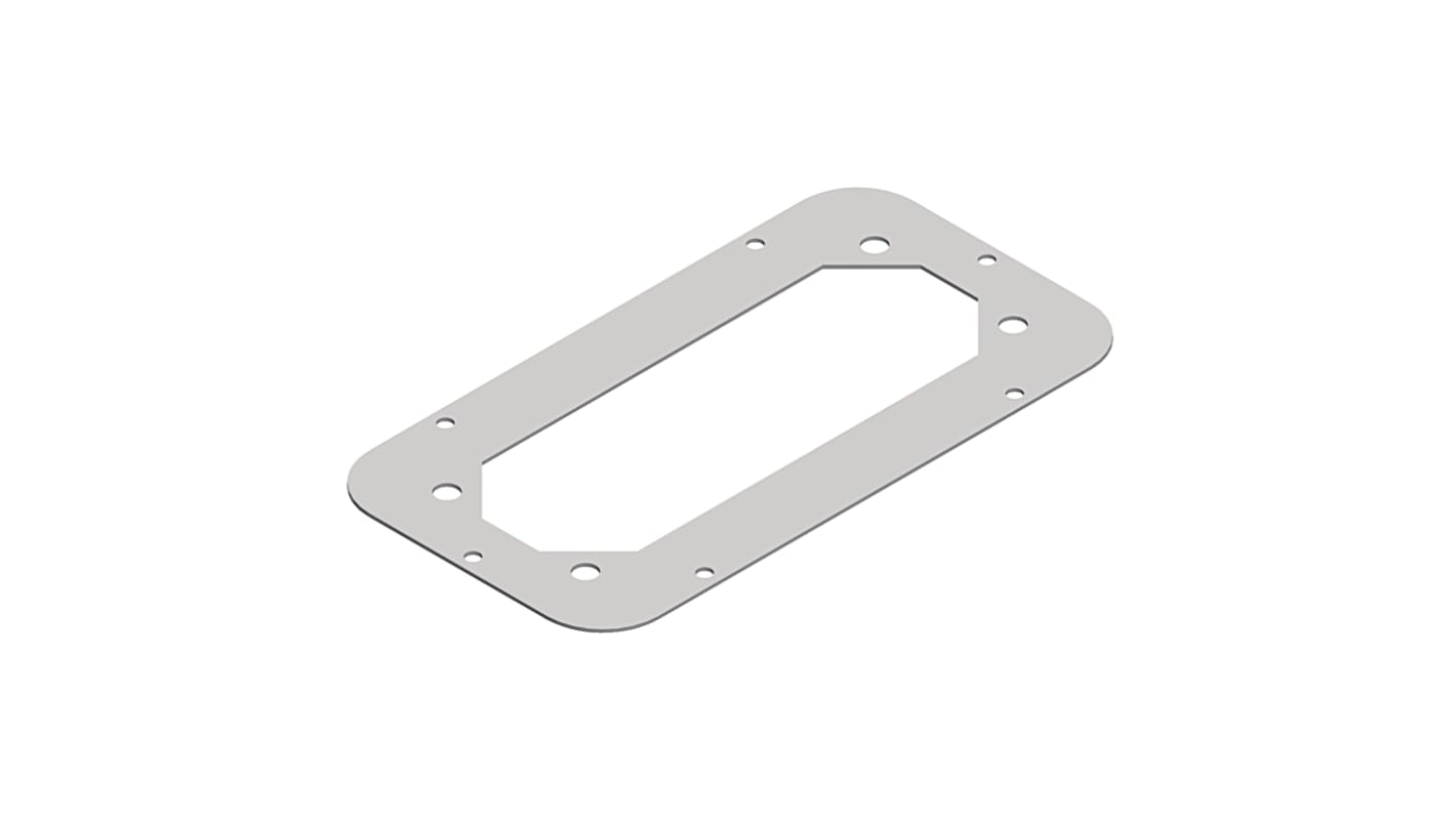 Schneider Electric PanelSeT Accessoires Series RAL 7035 Gland Plate, 5mm H, 445mm W, 445mm L for Use with Spacial CRNG,