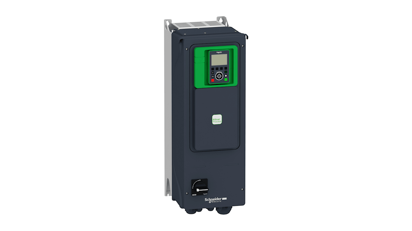 Variador de velocidad Schneider Electric serie Altivar, 11 kW, 480 V, 3 fases, 17 A, 500Hz, IP55, Modbus serie