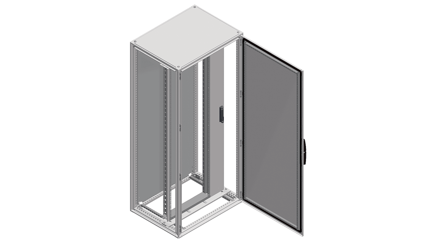 Schneider Electric NSYRSW Series Grey 40 Steel Server Rack , with Swing Frame