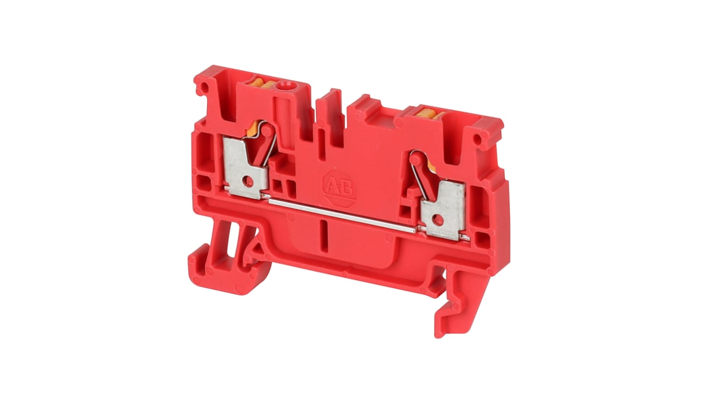 Rockwell Automation 1492-P Series Red Feed Through Terminal Block