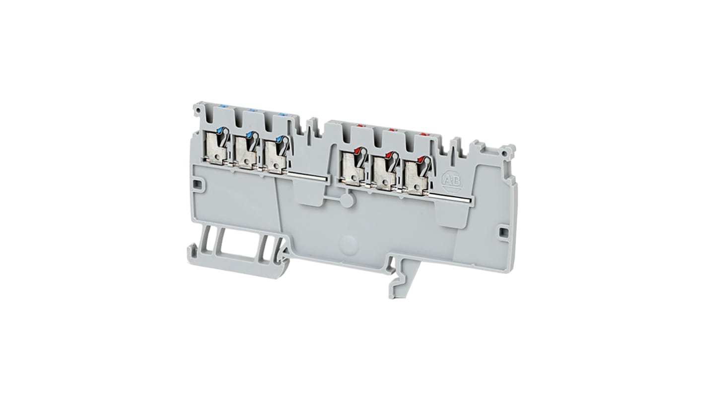 Rockwell Automation 1492-P Series Red Feed Through Terminal Block