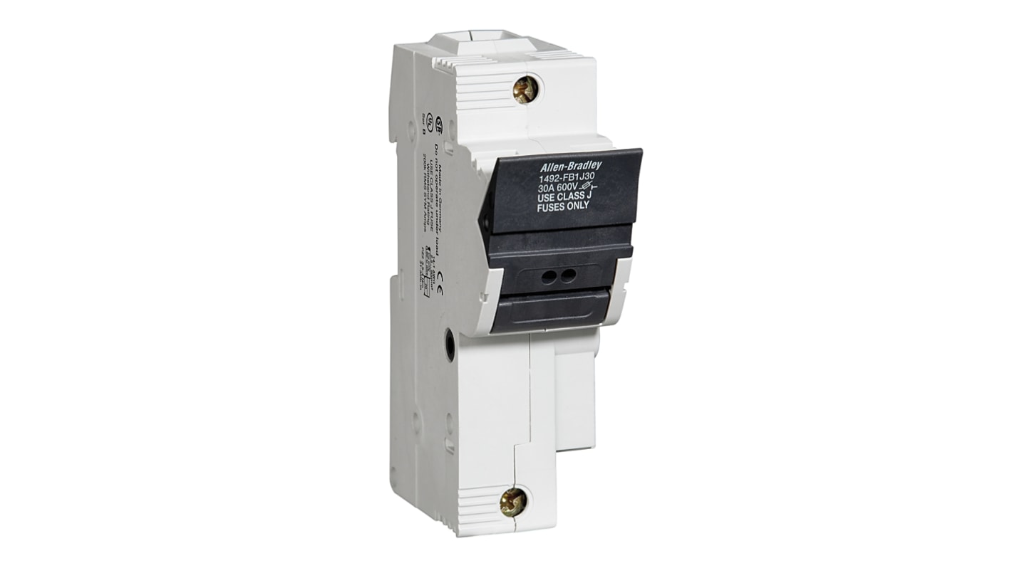 Allen Bradley 30A Rail Mount Fuse Holder for 10 x 38mm Fuse, 2P