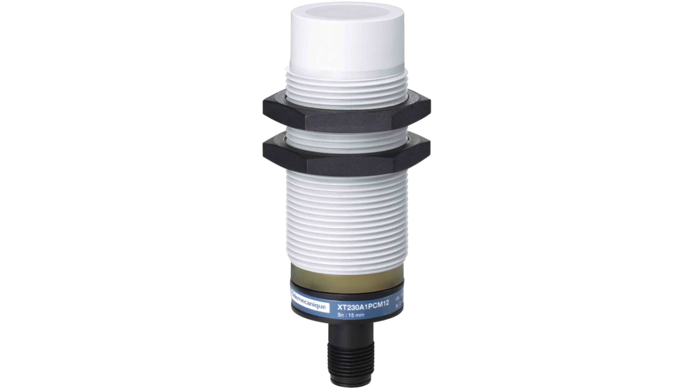 Rs-Online Sensore di prossimità Cilindro filettato Telemecanique Sensors M30 rilevamento 15 mm 12 → 24 V CC
