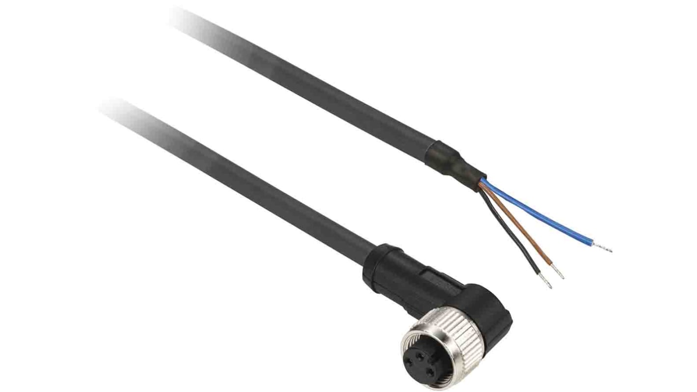 Cable de conexión Telemecanique Sensors, con. A M8 Hembra, 3 polos, long. 2m