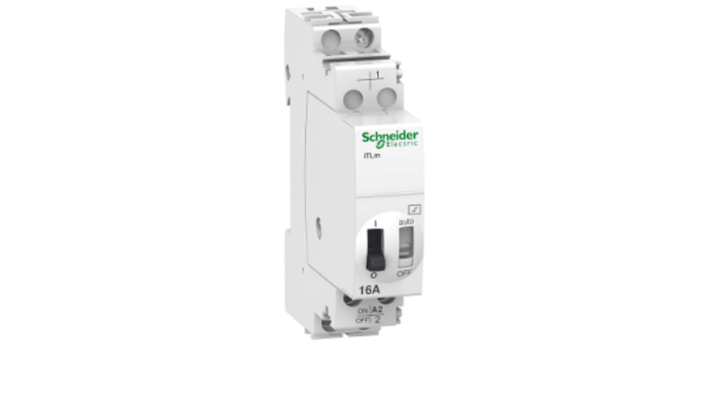 Schneider Electric DIN Rail Power Relay, 230 → 240V ac Coil, 16A Switching Current
