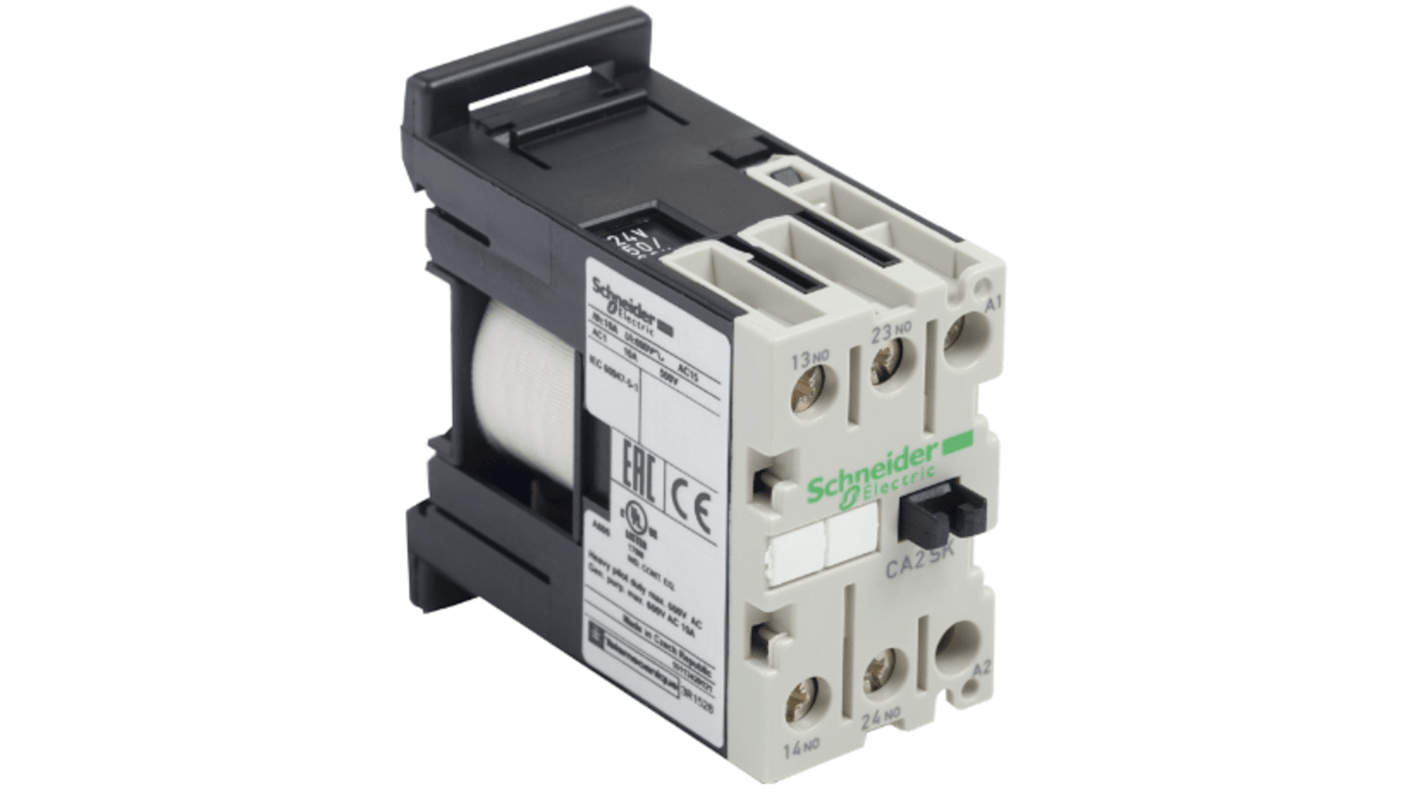 Contattore Schneider Electric, 1 poli, 1 NO + 1 NC, 10 A, bobina 48 V