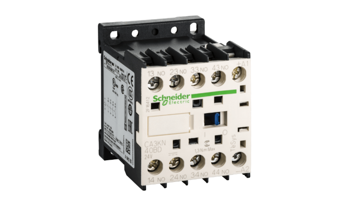 Schneider Electric TeSys Steuerrelais, DPST 2 Schließer + 2 Öffner, 48 V dc / 10 A