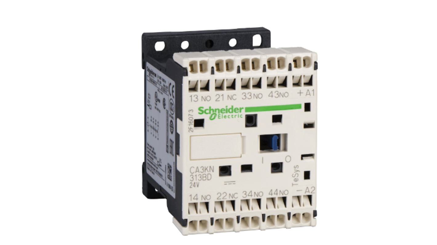 Schneider Electric TeSys Steuerrelais, 4-poliger Schließer 4 Schließer, 24 V dc / 10 A