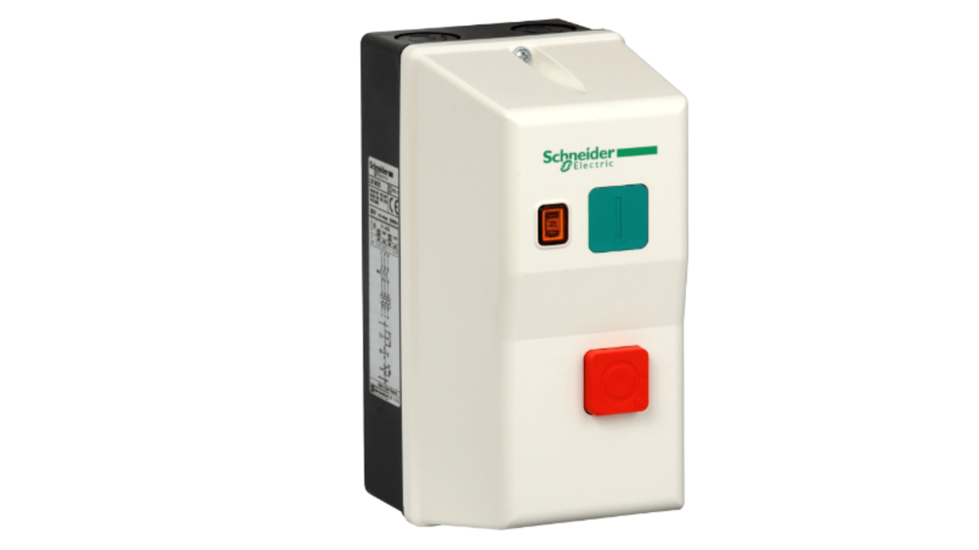 Schneider Electric TeSys DOL Starter, DOL, 2.2 kW, 220 V ac, 3 Phase, IP65