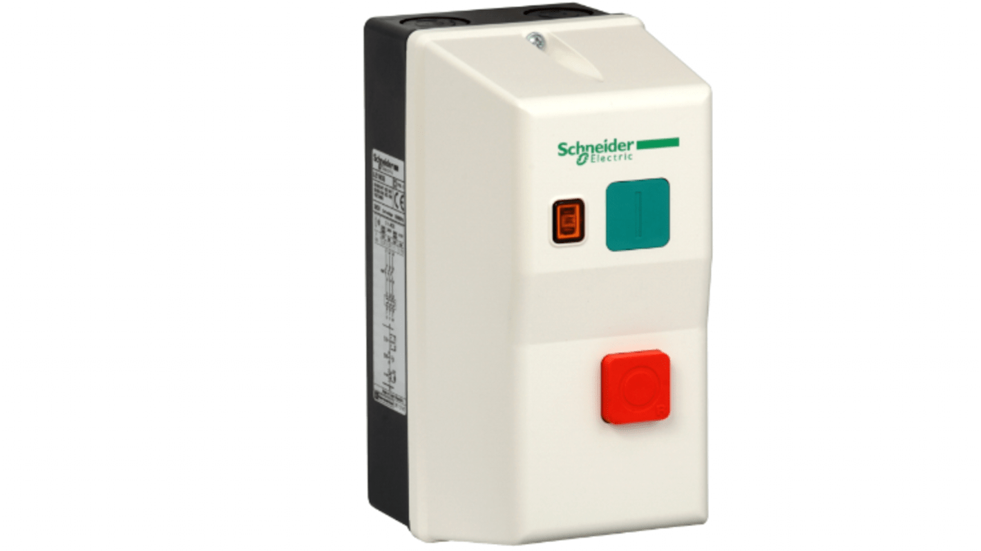 Schneider Electric TeSys DOL Starter, DOL, 1.1 kW, 230 V ac, 3 Phase, IP65