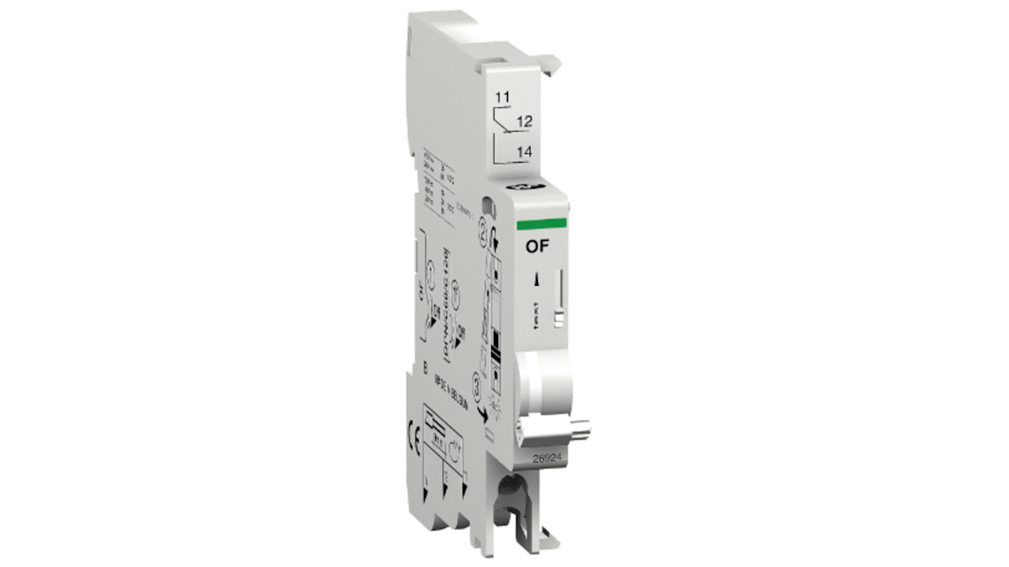 Schneider Electric Auxiliary Contact, 1 Contact, DIN Rail Mount, Multi 9 M9A
