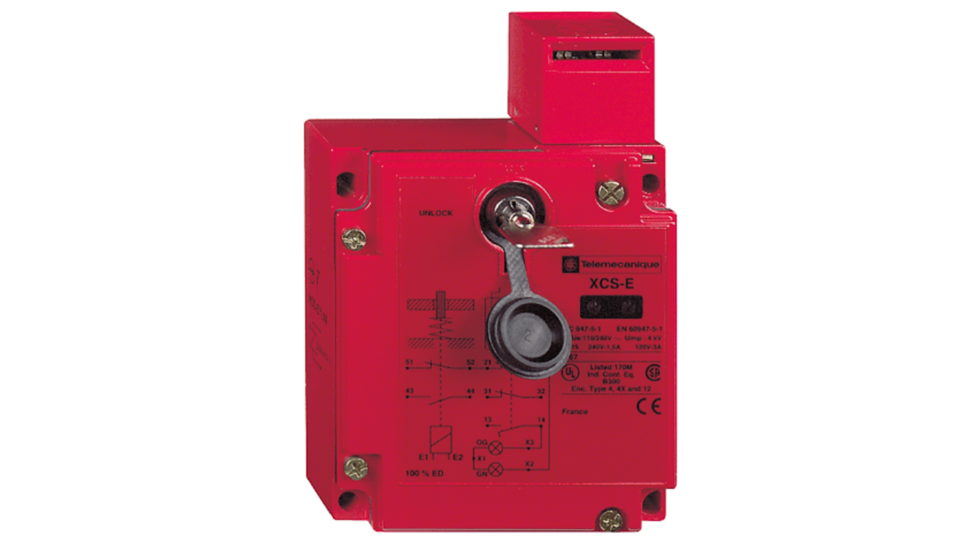 Interruttore di interblocco a solenoide Telemecanique Sensors XCS, 2NA/1NC