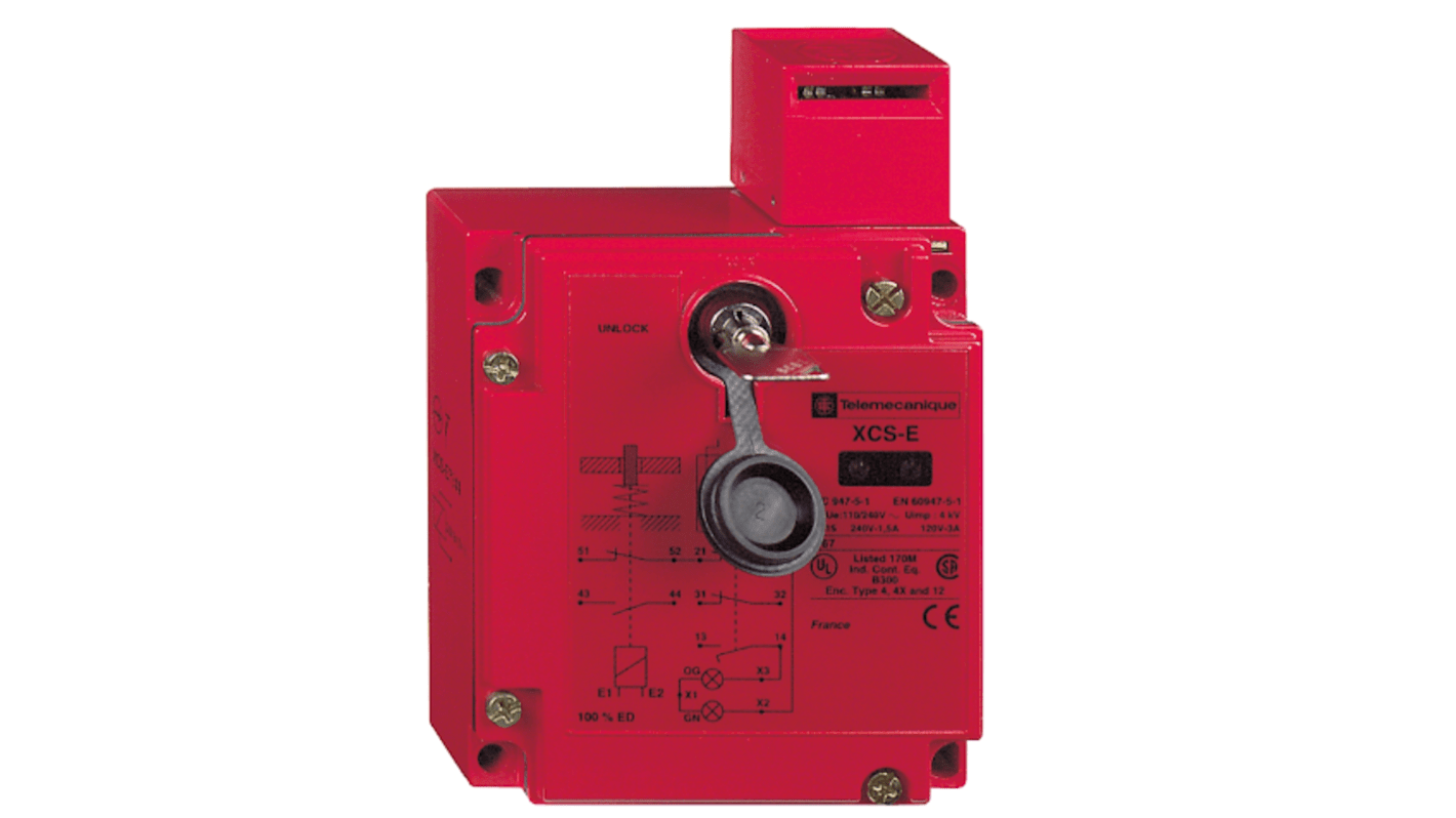 Telemecanique Sensors XCS Series Solenoid Interlock Switch, 2NC/1NO