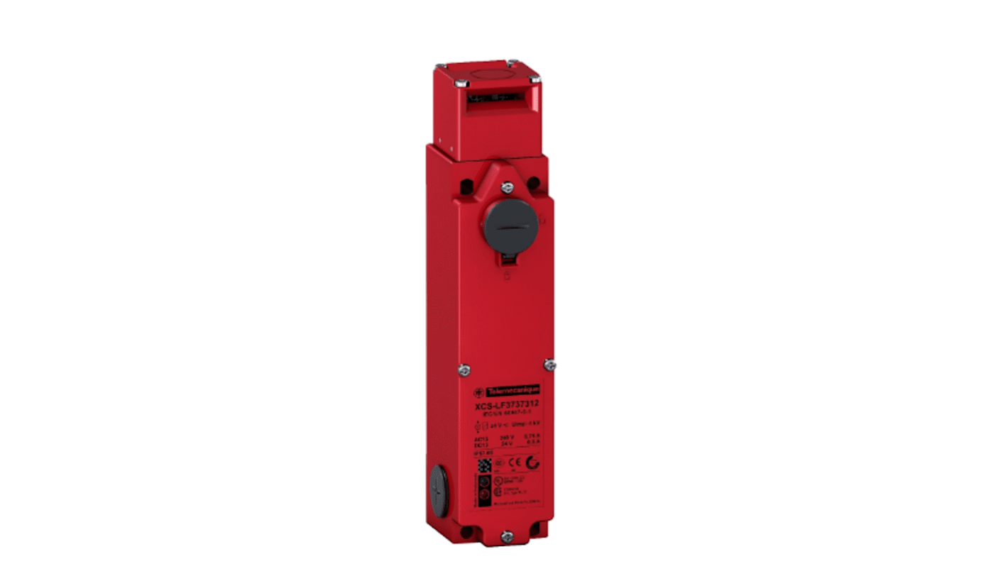 Telemecanique Sensors XCS Safety Interlock Switch, 2NO/1NC, Keyed, Metal