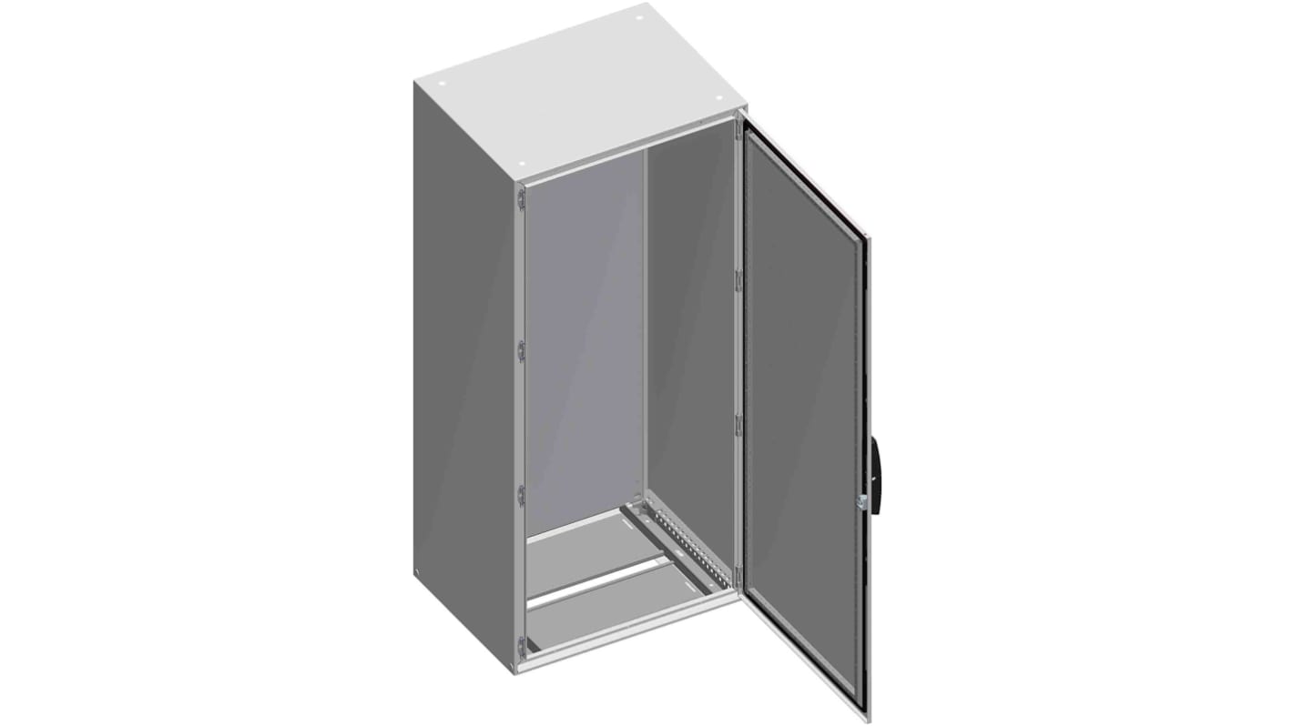 Schneider Electric Spacial SM Series Sheet Steel Double-Door-Door Floor Standing Enclosure, Opaque Door, IP55, 1600 x