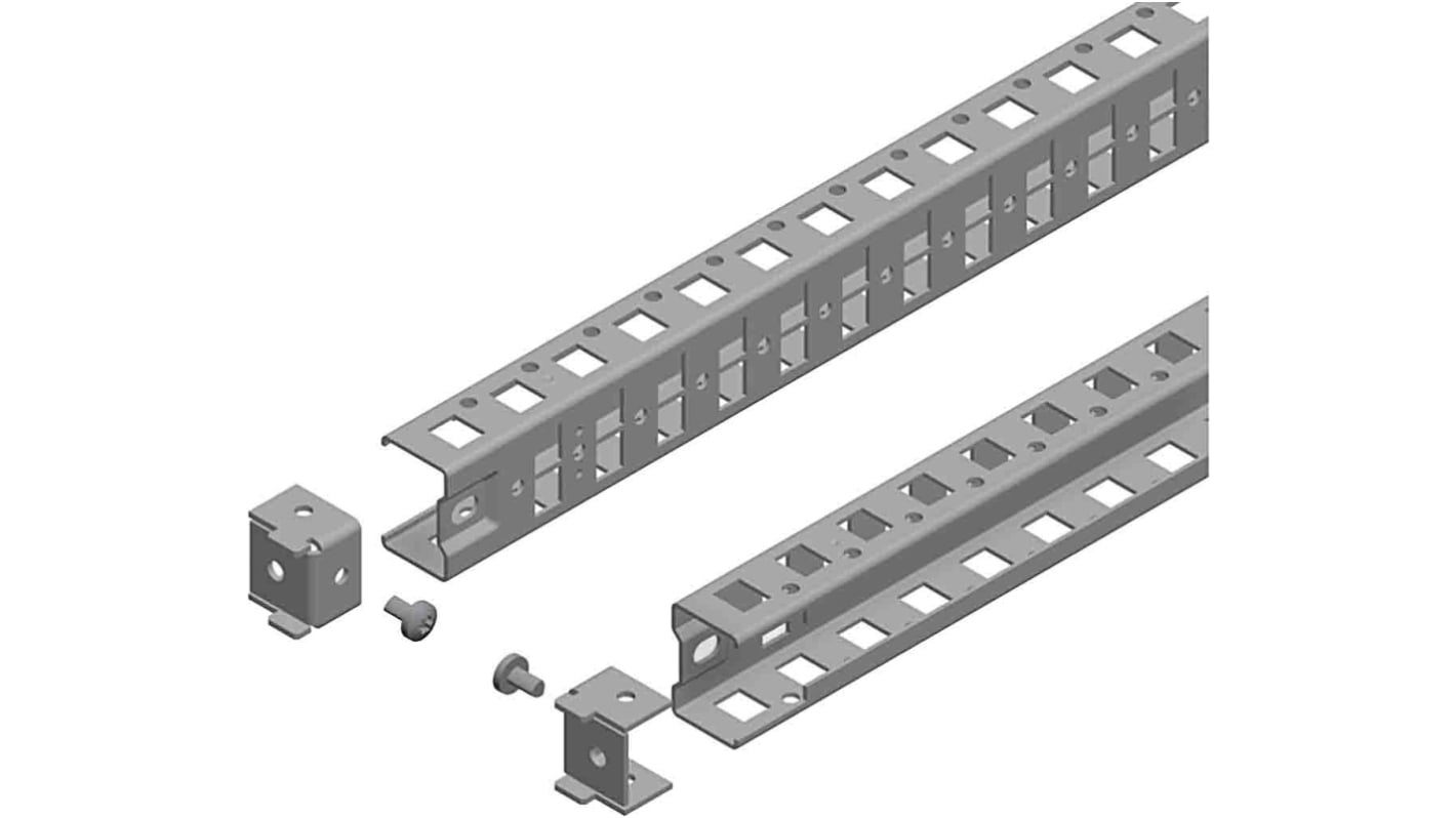 Schneider Electric NSYSUCR40180 Series Cross Rail, 40mm W, 1800mm H For Use With SM, Spacial SF