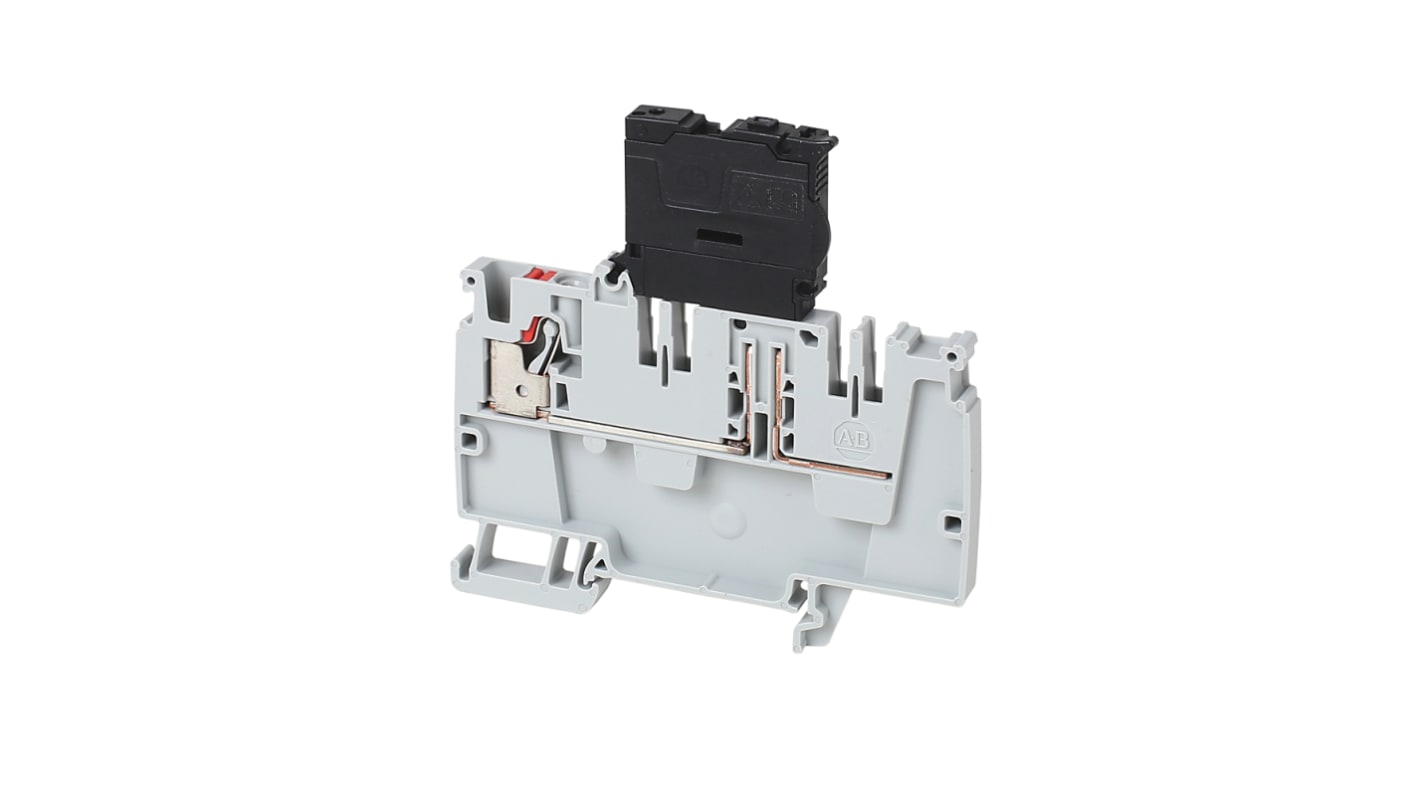 Allen Bradley 1492-P10PD4E-FB250 1492-P Series Grey, 4mm², Push In Termination, ATEX