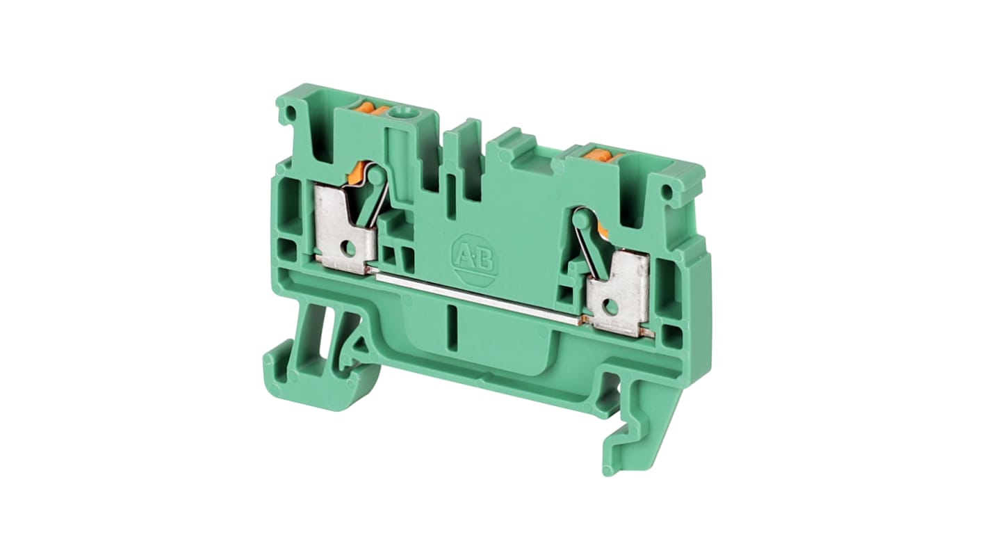 Allen Bradley 1492-P3-G 1492-P Series Green, 2.5mm², Push In Termination, ATEX