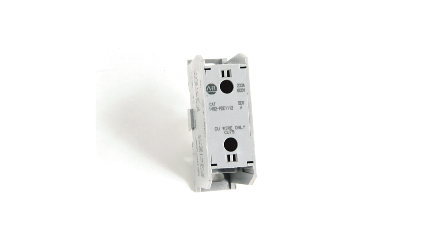 Rockwell Automation Schraub Verteilerblock 1-polig , 14 AWG, 200A / 600 V, Aluminium, IP20