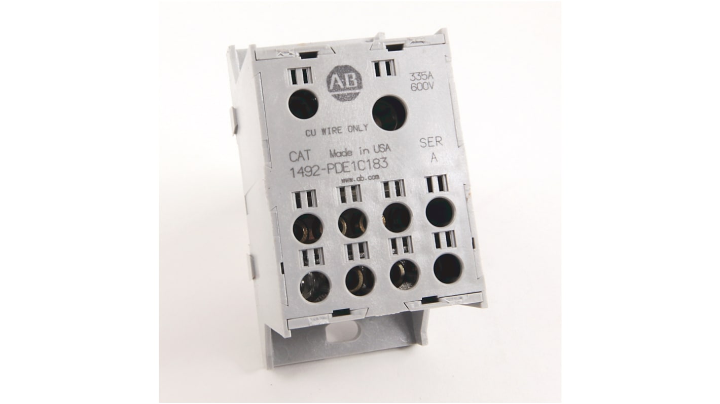 Blocco di distribuzione, Allen Bradley, 8 vie 335A, 600 V