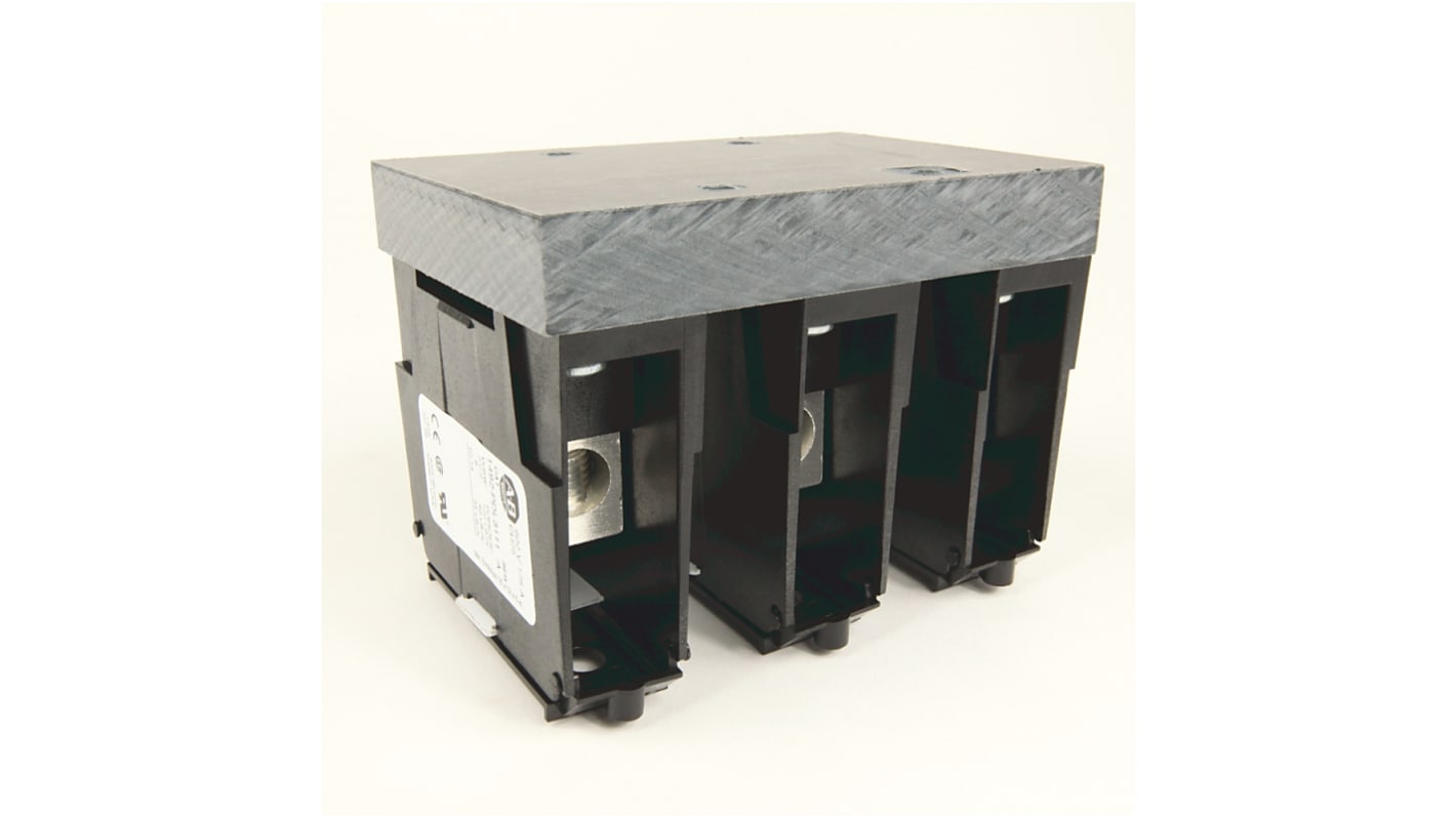 Allen Bradley Distribution Block, 1 Way, 175A, 600 V, Black