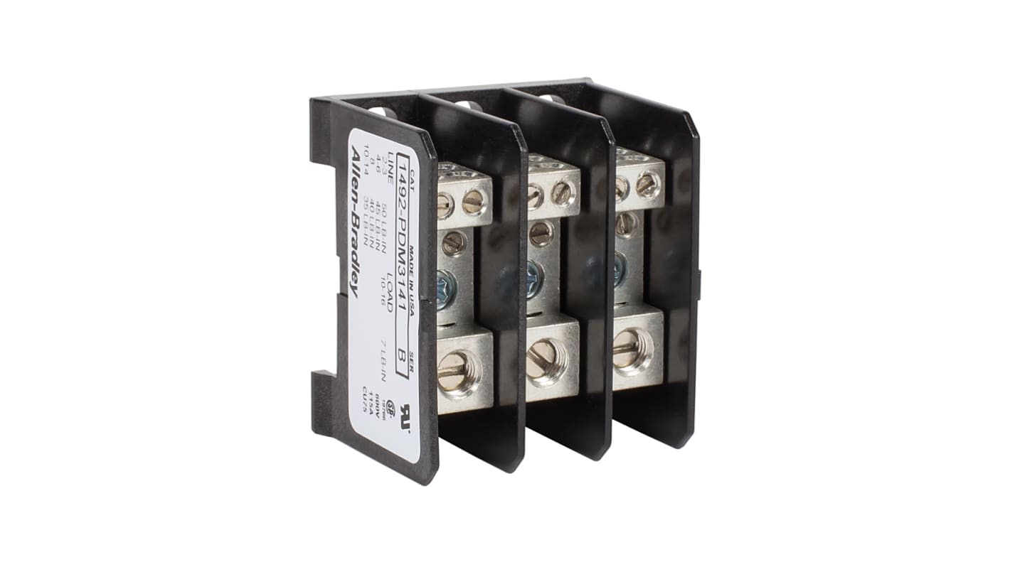 Blocco di distribuzione, Allen Bradley, 4 vie 115A, 600 V