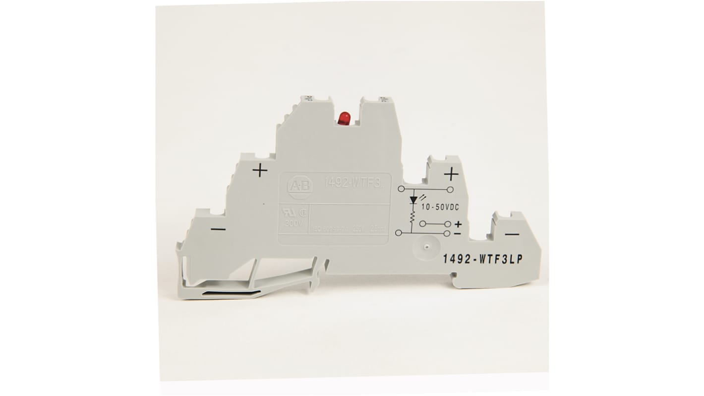 Allen Bradley 1492-WTF3LP 1492-W Series Grey, Screw Termination