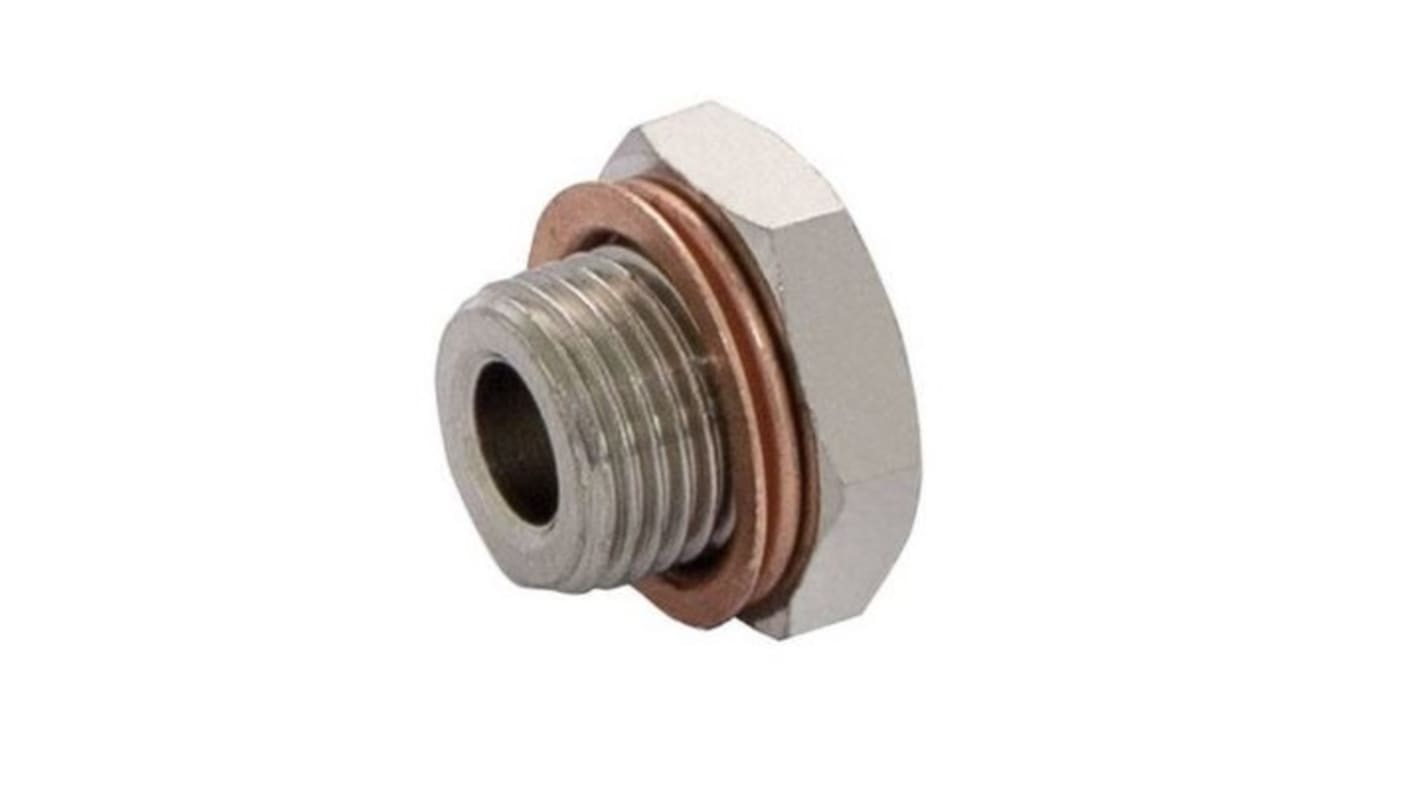 Norgren Nickel Plated Brass Plug Fitting