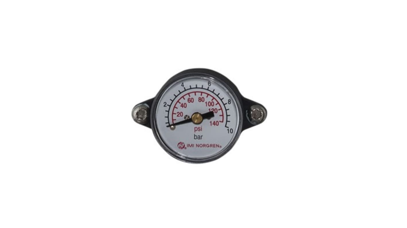 Norgren Analogue Pressure Gauge 10bar Back Entry 35mm Outside Diameter